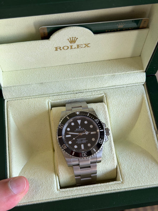 Rolex Submariner 40mm No Date 114060 Used Full Set 2014 Year Automatic Steel Men’s
