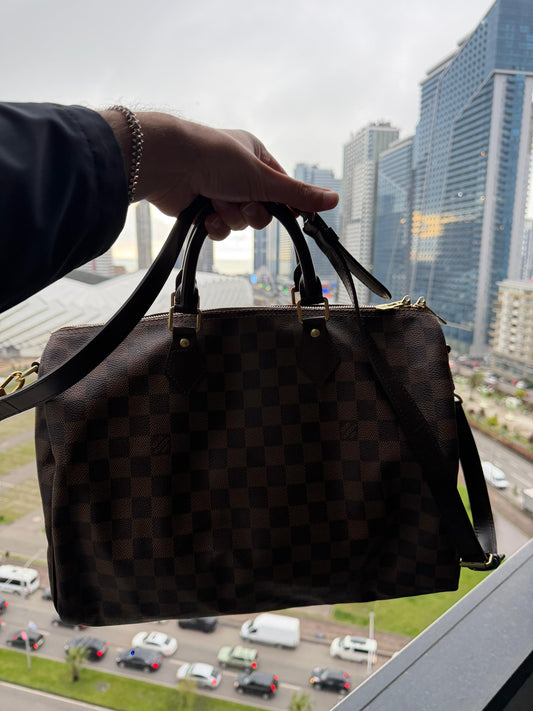 Louis Vuitton Speedy 35 Bandouliere Damier Ebene