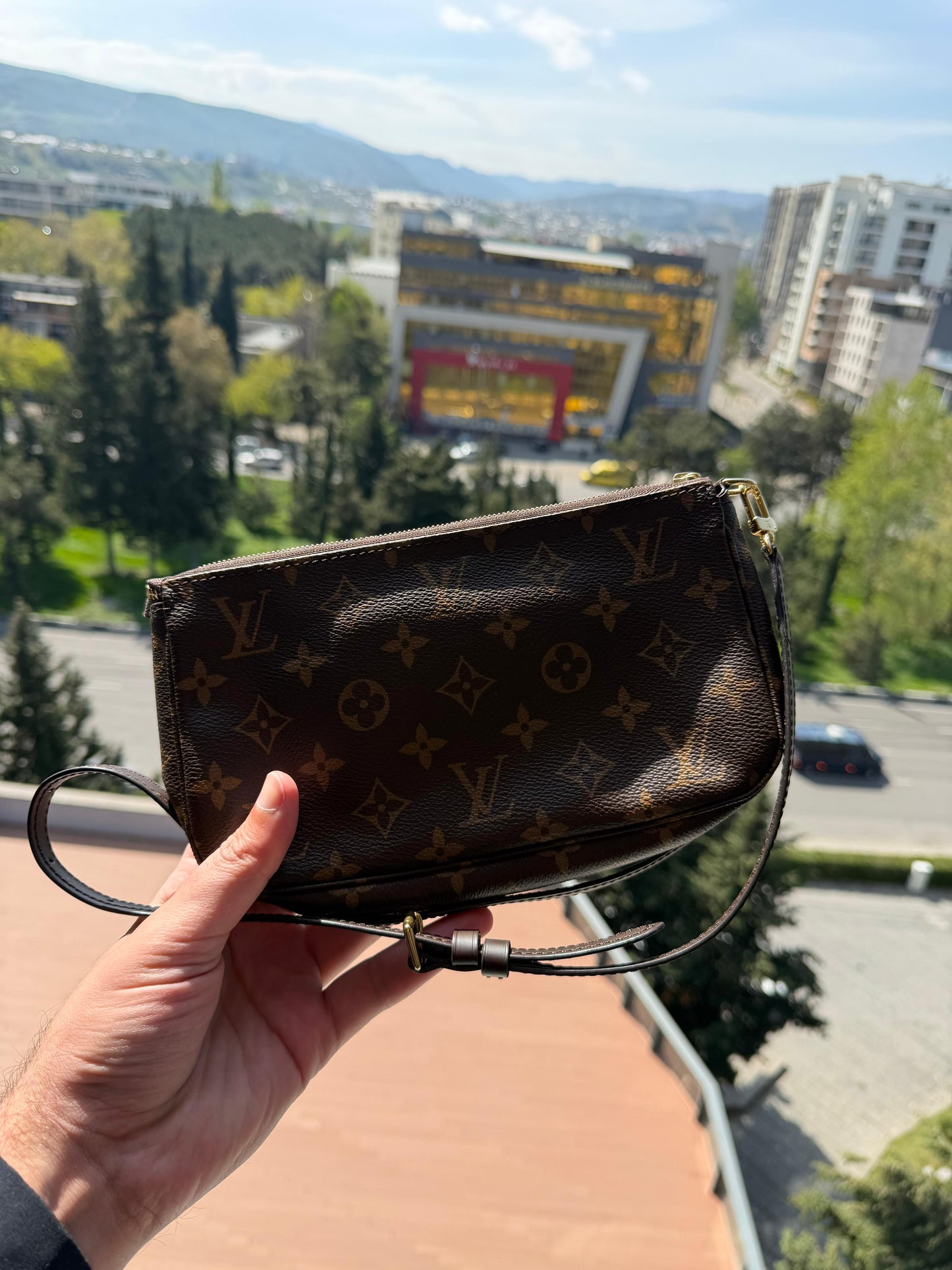Louis Vuitton Pochette Accessoires ხელჩანთა, მონოგრამის ჩანთა