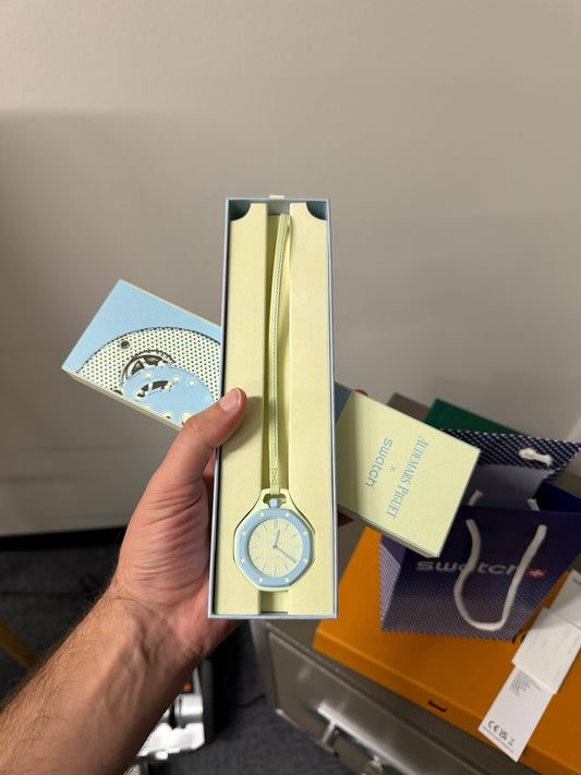 Audemars Piguet x Swatch Limited Edition Watch – Light Blue/Yellow