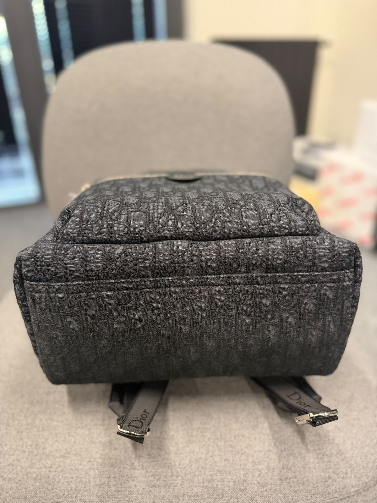 Dior Rider Zipped Backpack – Black Dior Oblique Jacquard.Brand New, With Box and Papers