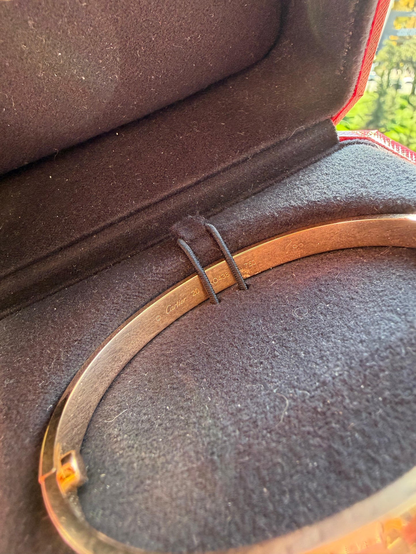 Cartier Love სამაჯური 20 ზომა 18K ყვითელი ოქრო 2025 წელი