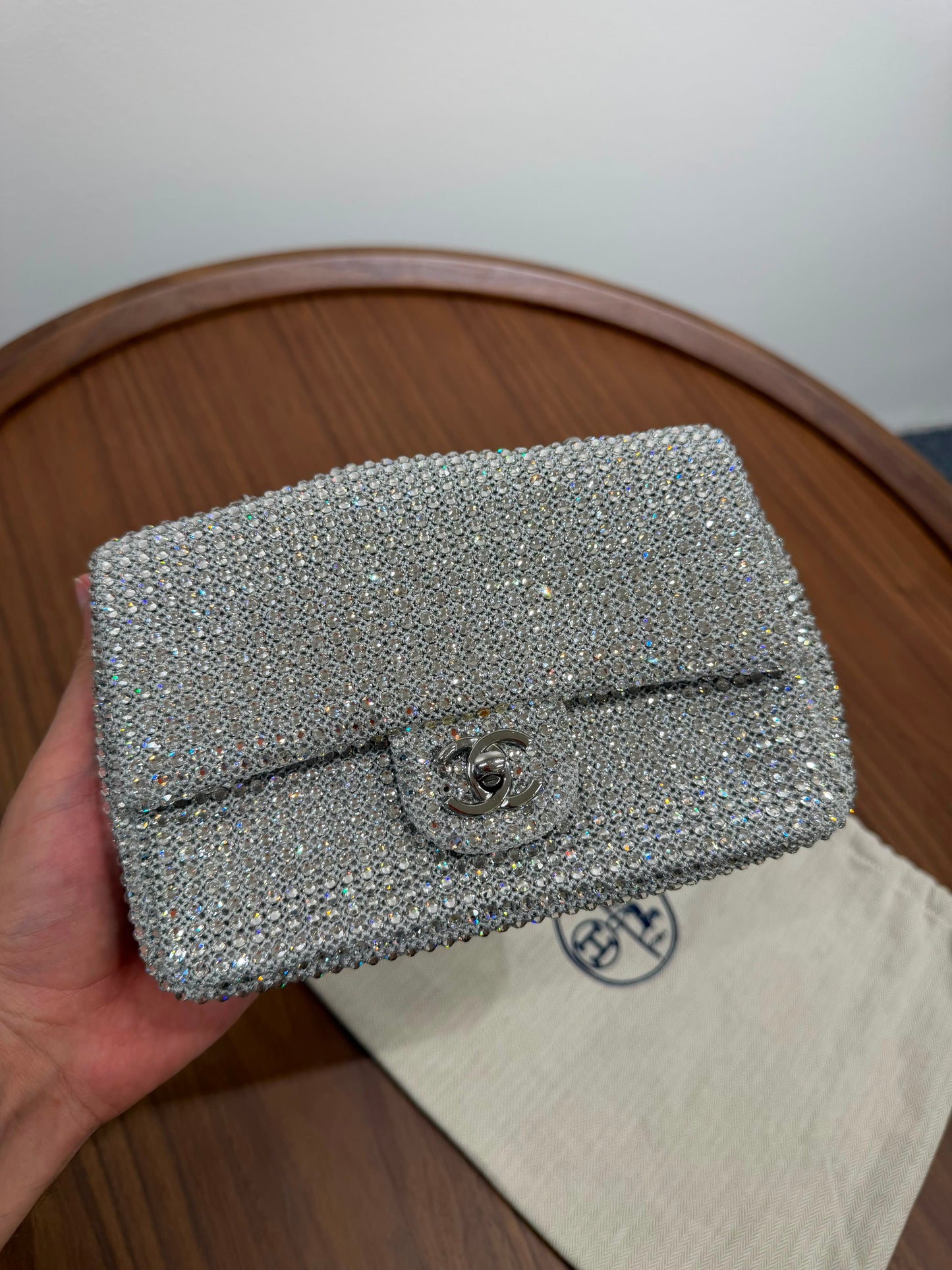Chanel Mini Flap Crystal Flap Bag Limited New