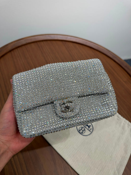 Chanel Mini Flap Crystal Flap Bag Limited New