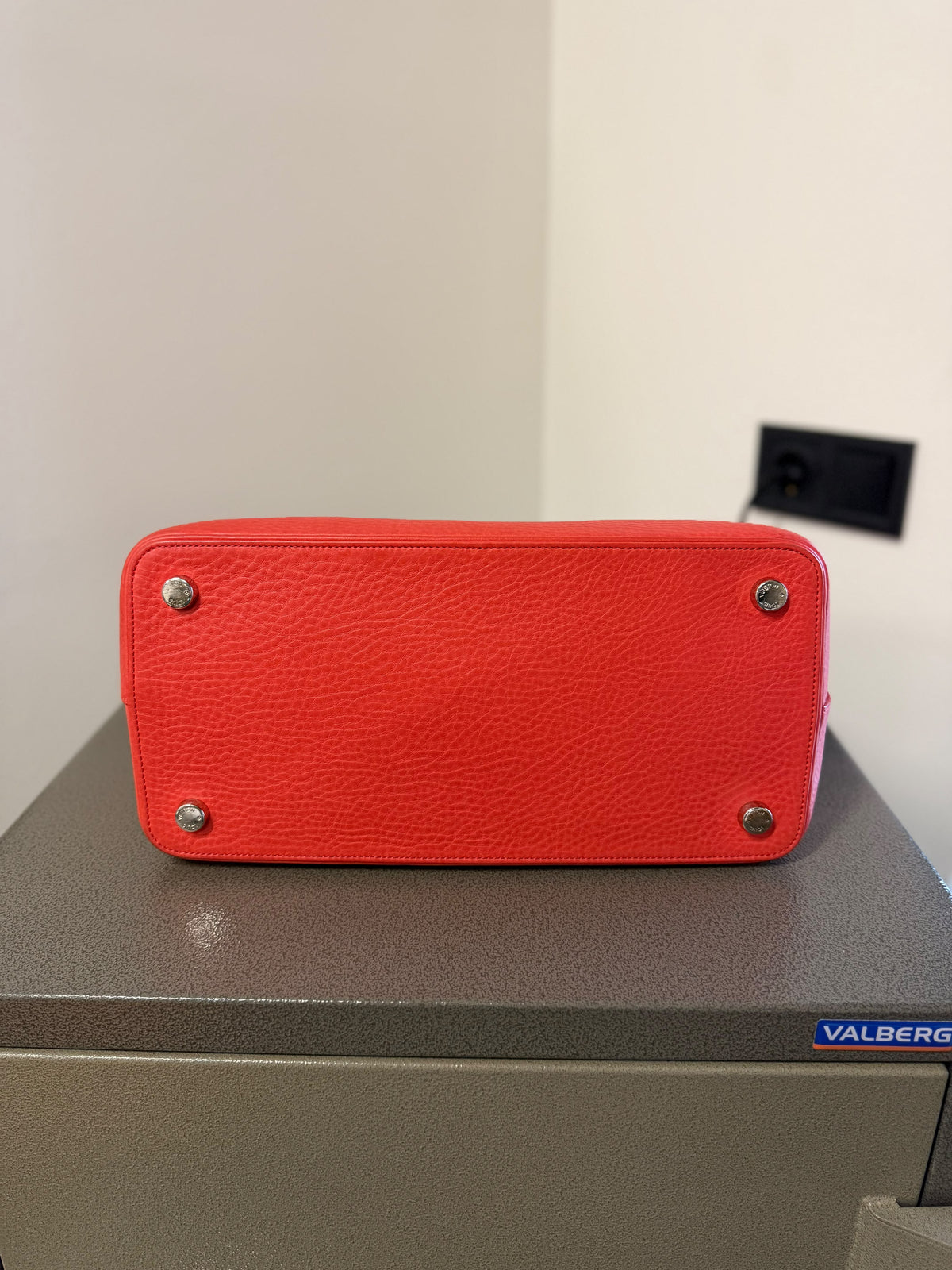 Louis Vuitton Red Taurillon Leather Lockit Tote Bag