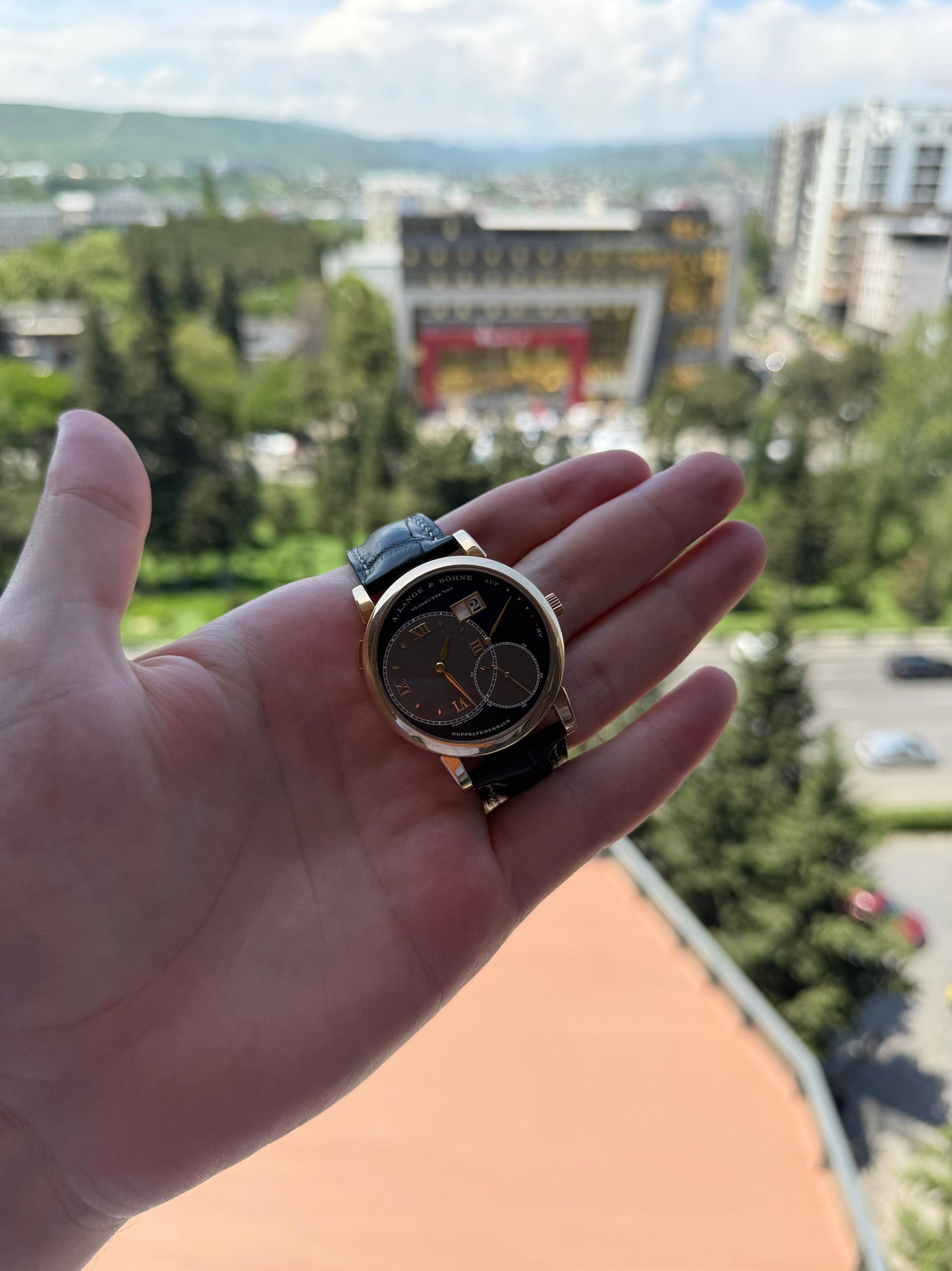 A. Lange & Söhne 115.031 Used 42mm 18K Rose Gold Only Watch Manual Winding
