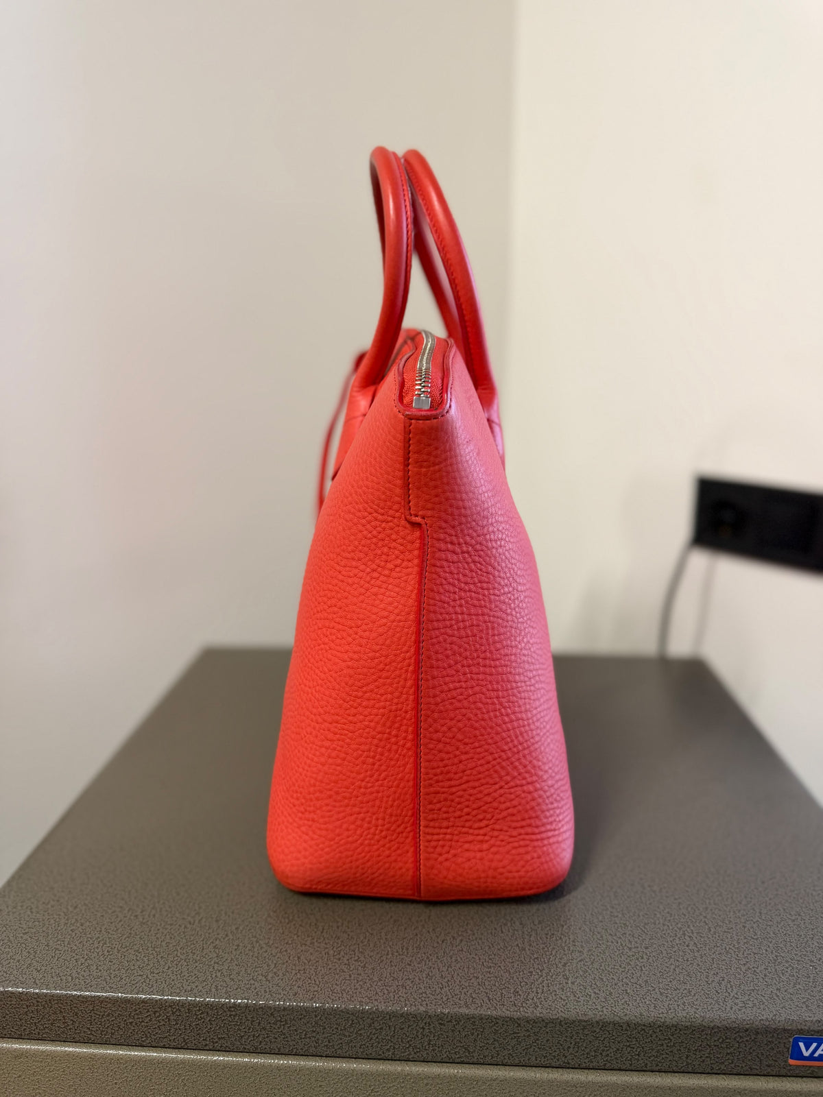 Louis Vuitton Red Taurillon Leather Lockit Tote Bag