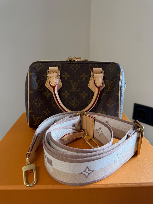 Louis Vuitton Speedy 20 Monogram Canvas Bandouliere