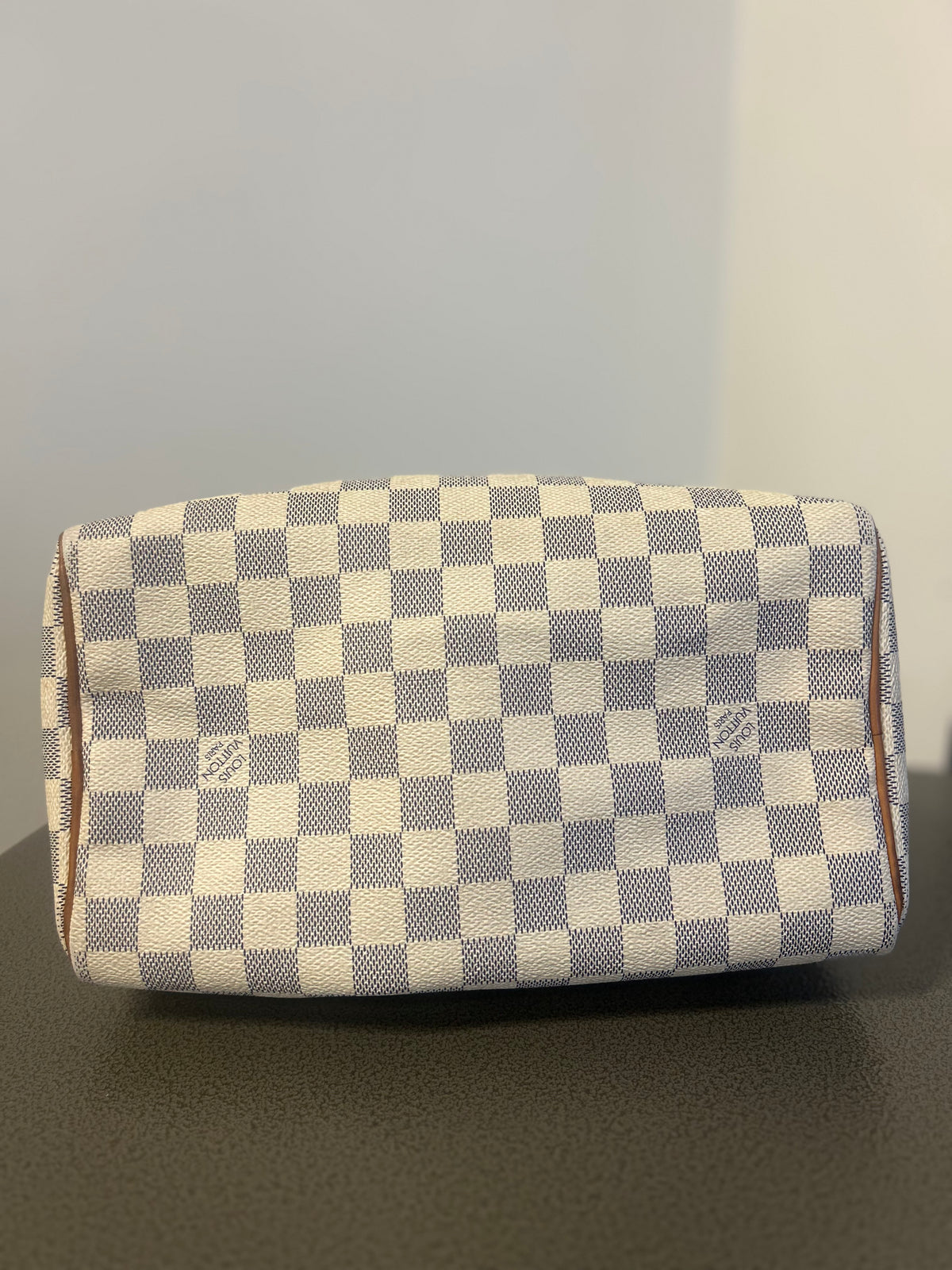 Louis Vuitton Speedy 25 Damier Azur Canvas Handbag  Pre-Owned