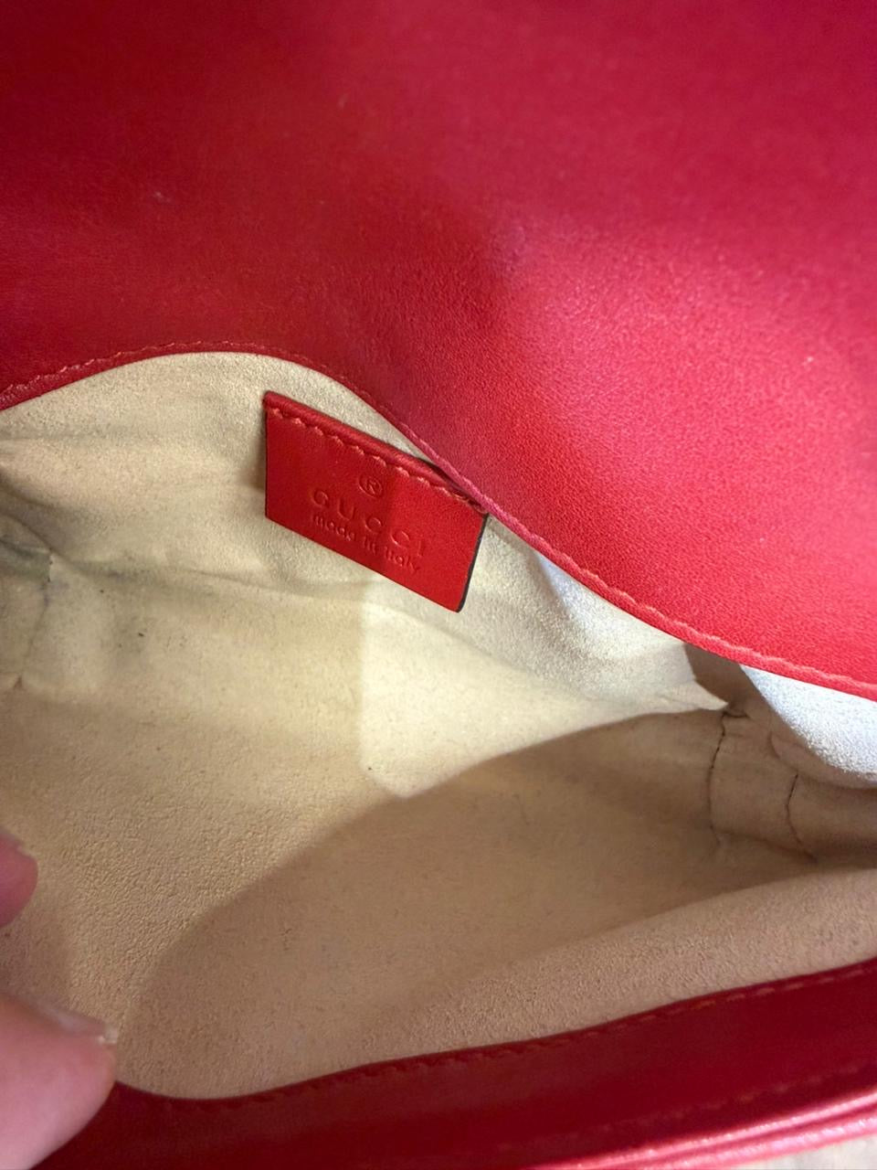 Gucci Marmont Bag in Hibiscus Red