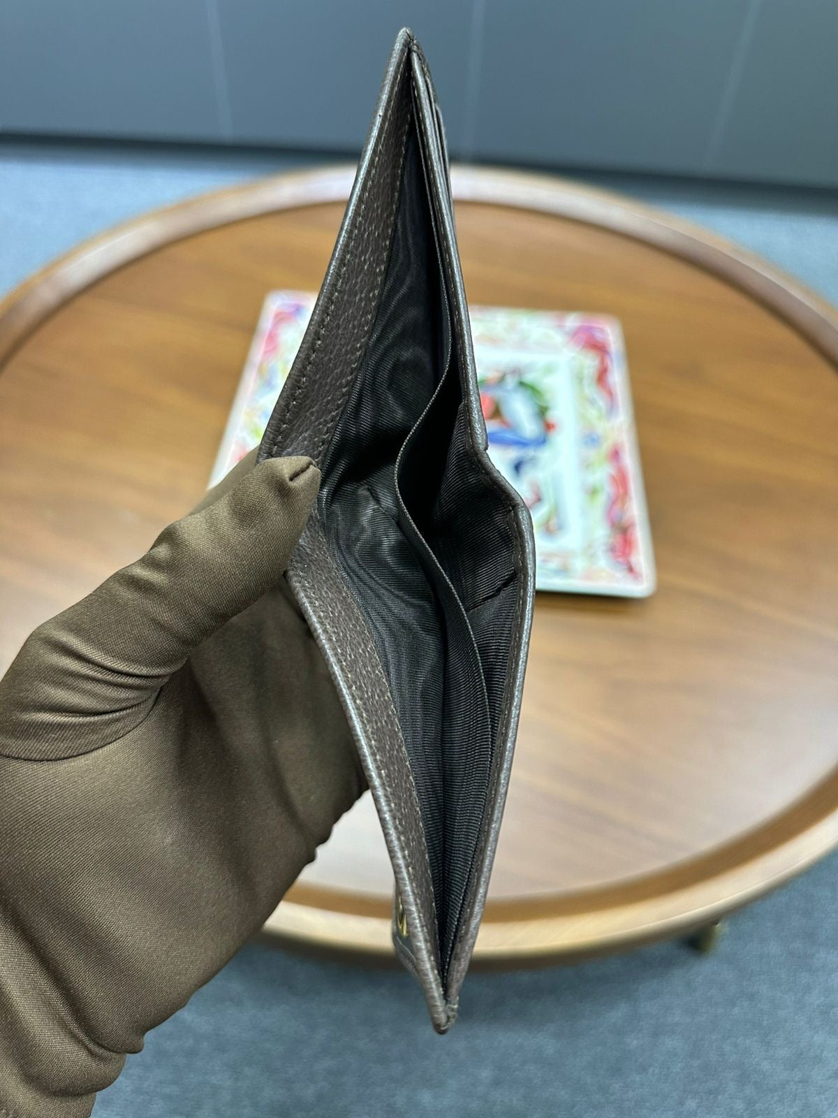 Gucci GG Supreme Web Stripe Card Holder