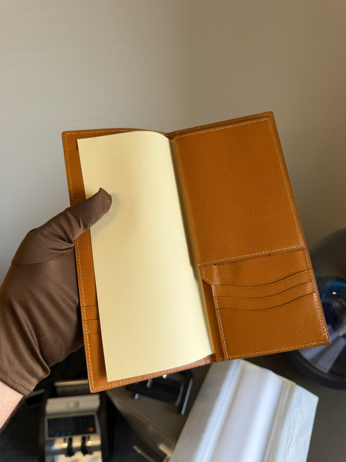 Rolex Brown Tan Passport Wallet Holder