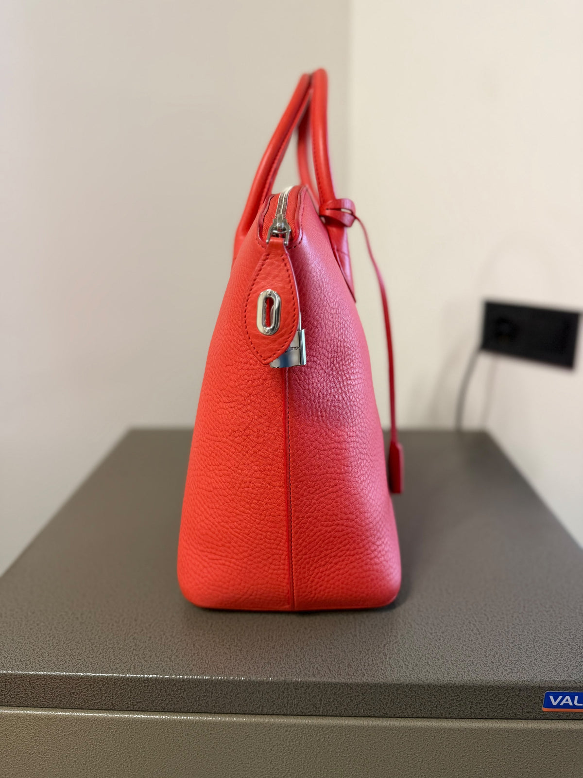 Louis Vuitton Red Taurillon Leather Lockit Tote Bag