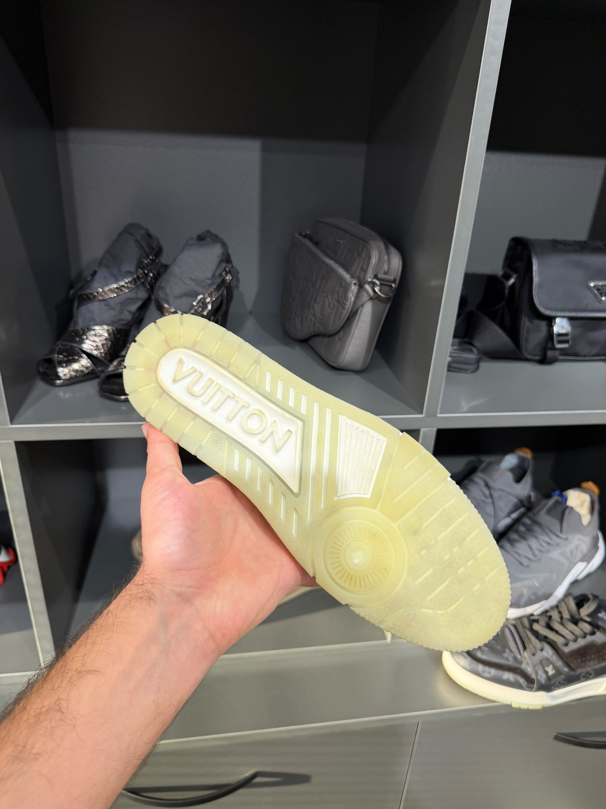 Louis Vuitton LV Trainer Sneaker – Black Monogram. Size Eu 44