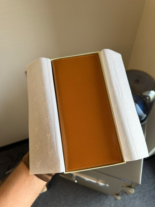 Rolex Brown Tan Passport Wallet Holder