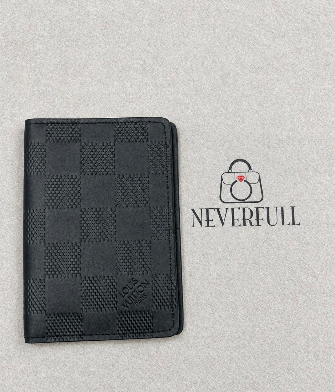 Louis Vuitton Damier Infini Black Leather Pocket Organizer