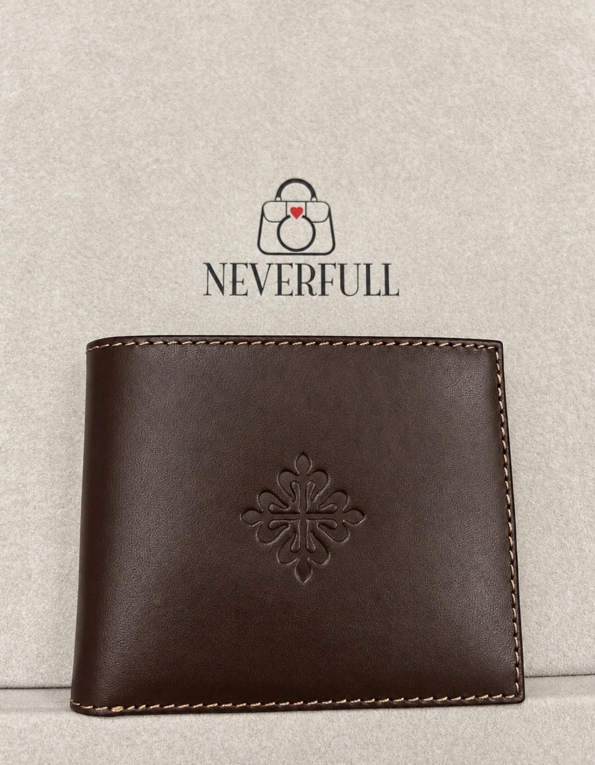 Patek Philippe Brown Leather Bifold Wallet — Brand New with Box