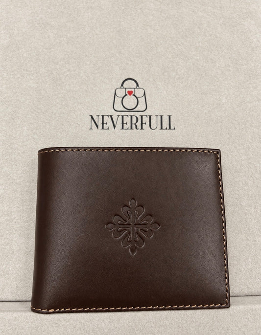 Patek Philippe Brown Leather Bifold Wallet — Brand New with Box