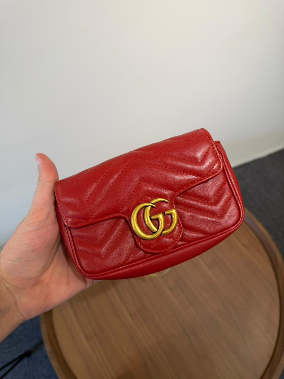Gucci Marmont Bag in Hibiscus Red