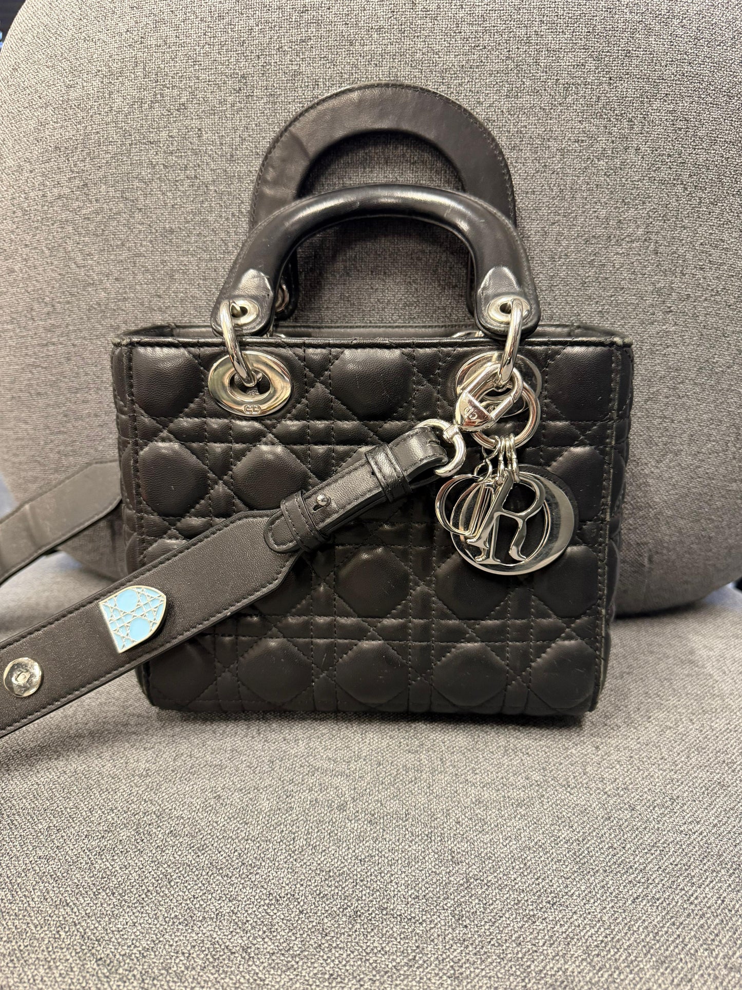 Dior Mini Lady Dior Black Cannage Bag