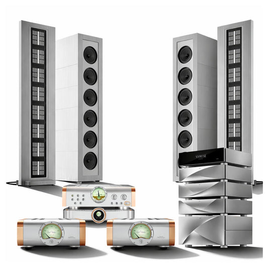 DAN D'AGOSTINOxDCS AUDIOxPIEGA SWITZERLAND
Master Line Source MK II Loudspeakers x Momentum C2 Preamplifier x Momentum Z Monoblock Amplifier x Varèse Music System