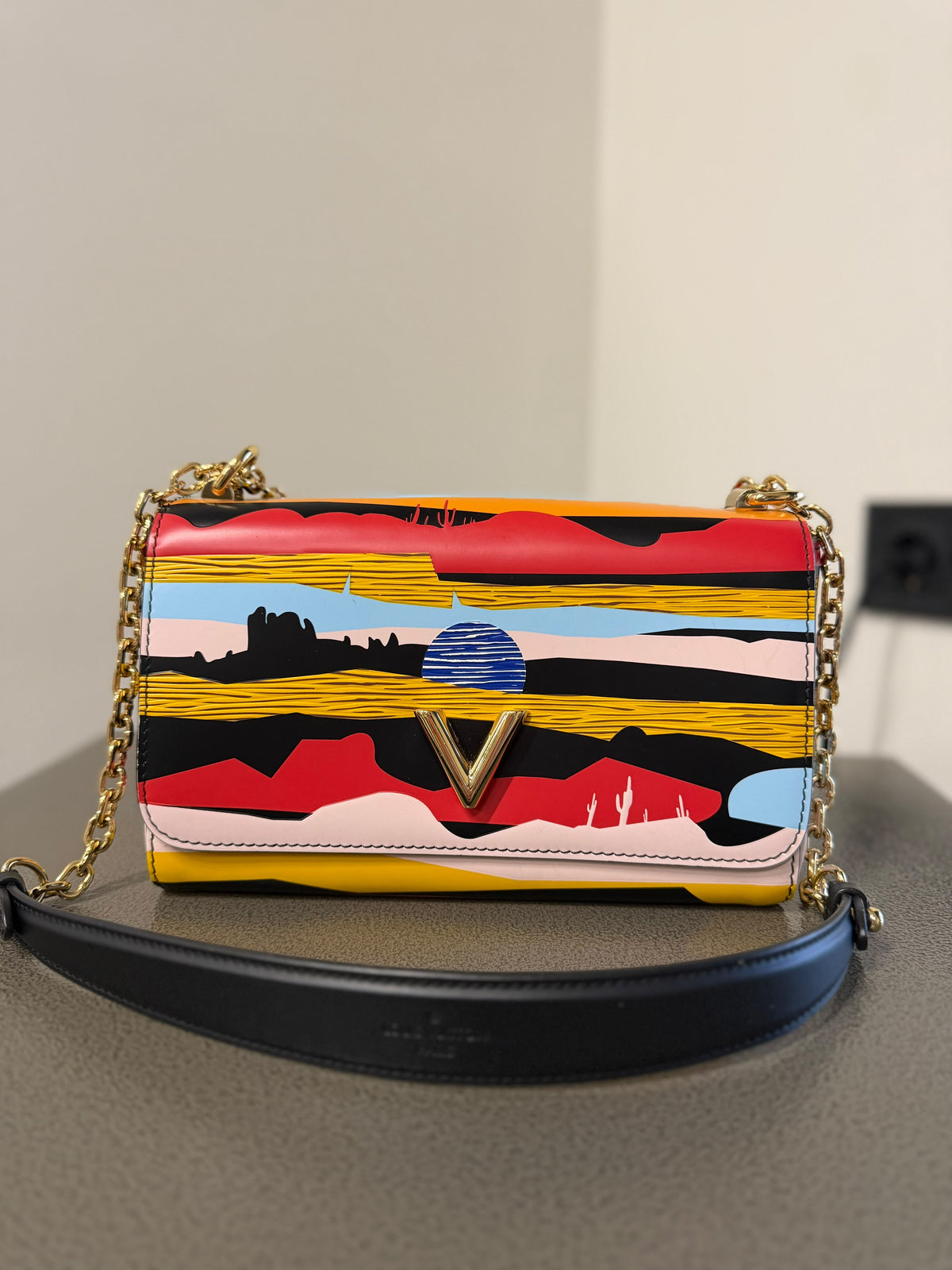 Louis Vuitton Twist Multicolor Printed Shoulder Bag