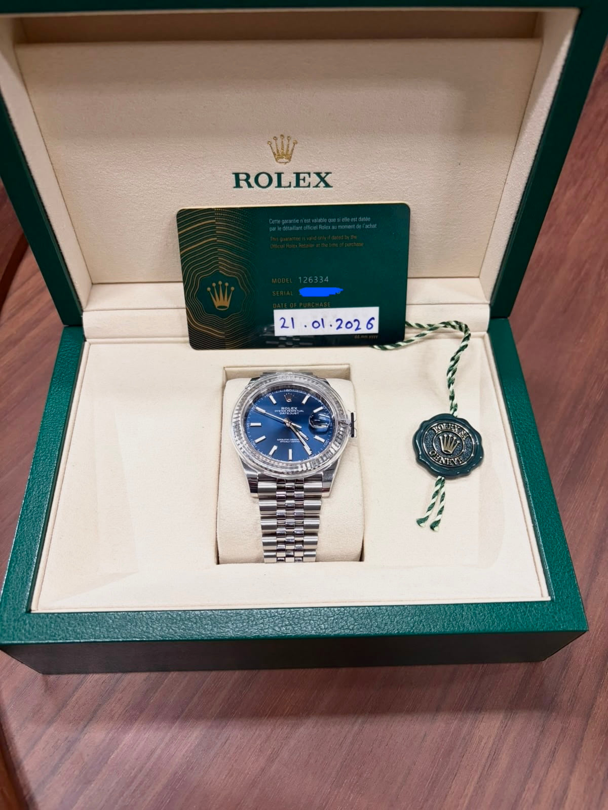 Rolex Datejust 41mm 126334 Jubilee Steel Black Dial Automatic Pre-Owned 2026