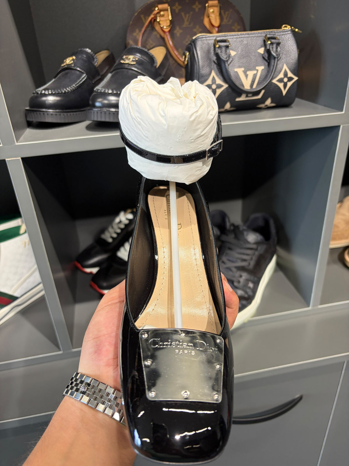 Christian Dior Black Leather Heels – EU 39