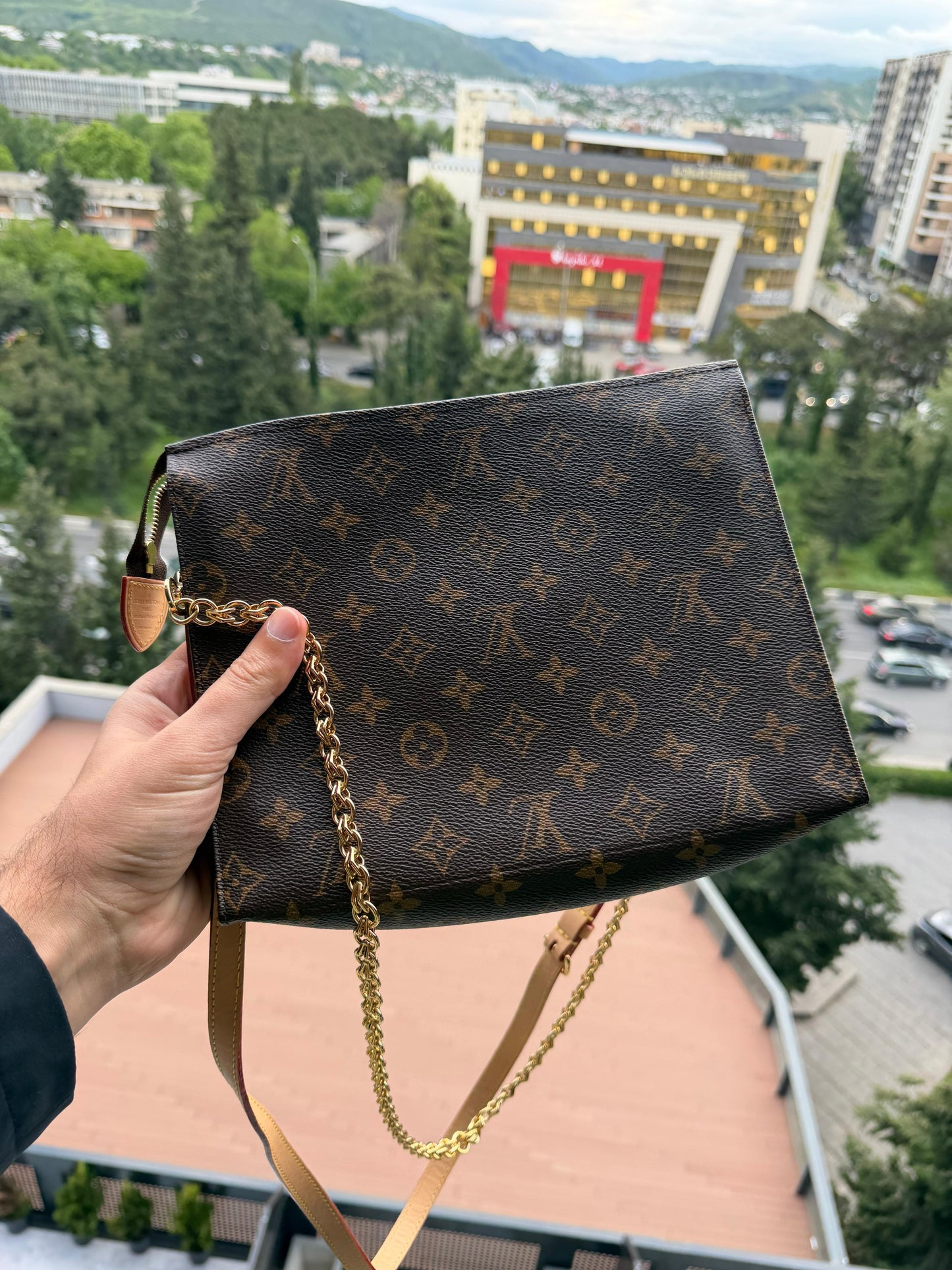 Louis Vuitton Monogram Toiletry Pouch On Chain 2023