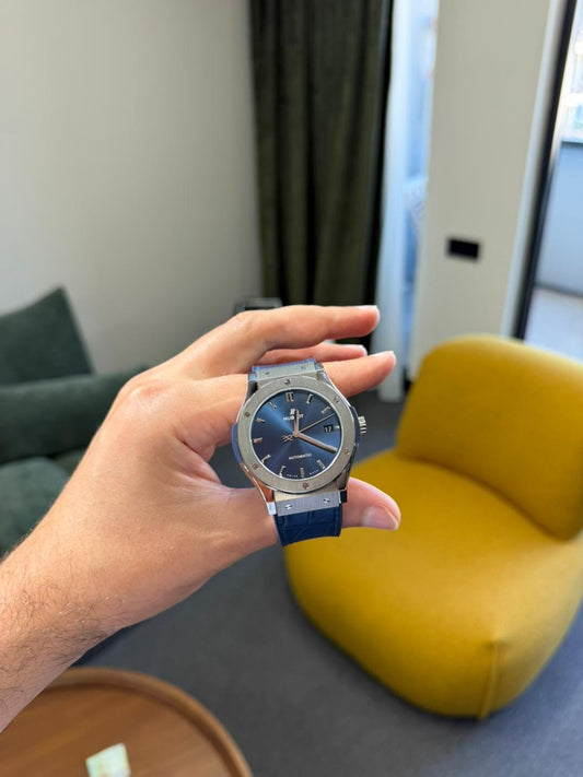 Hublot Classic Fusion 45mm Titanium/Steel Automatic Blue