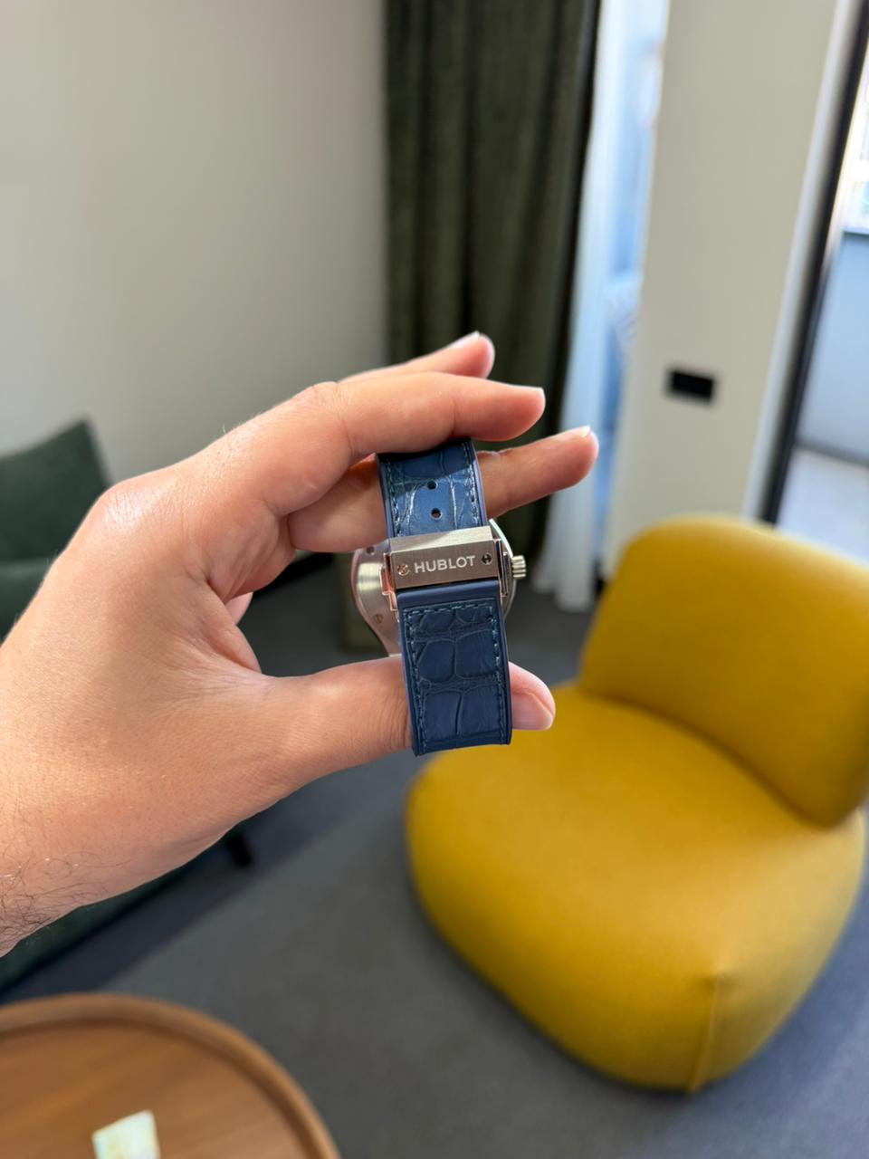 Hublot Classic Fusion 45mm Titanium/Steel Automatic Blue