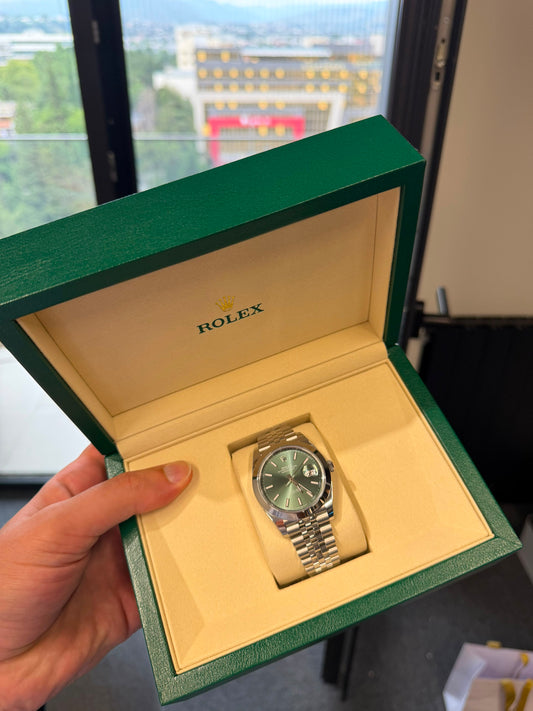 Rolex Datejust 41mm Steel Jubilee Bracelet 2026 New Men’s Automatic 126300 Green Dial