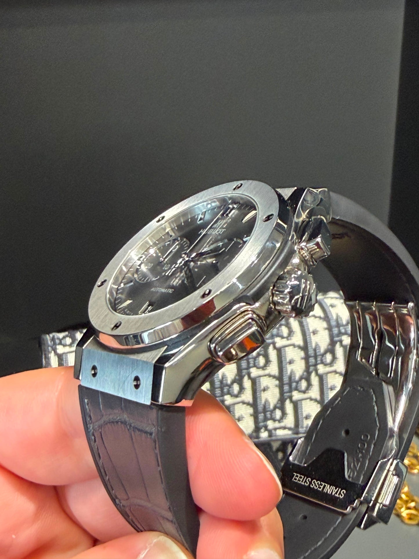 Hublot Classic Fusion Chronograph Racing Grey Titanium 45mm – Ref. 521.NX.7071.LR - With Papers