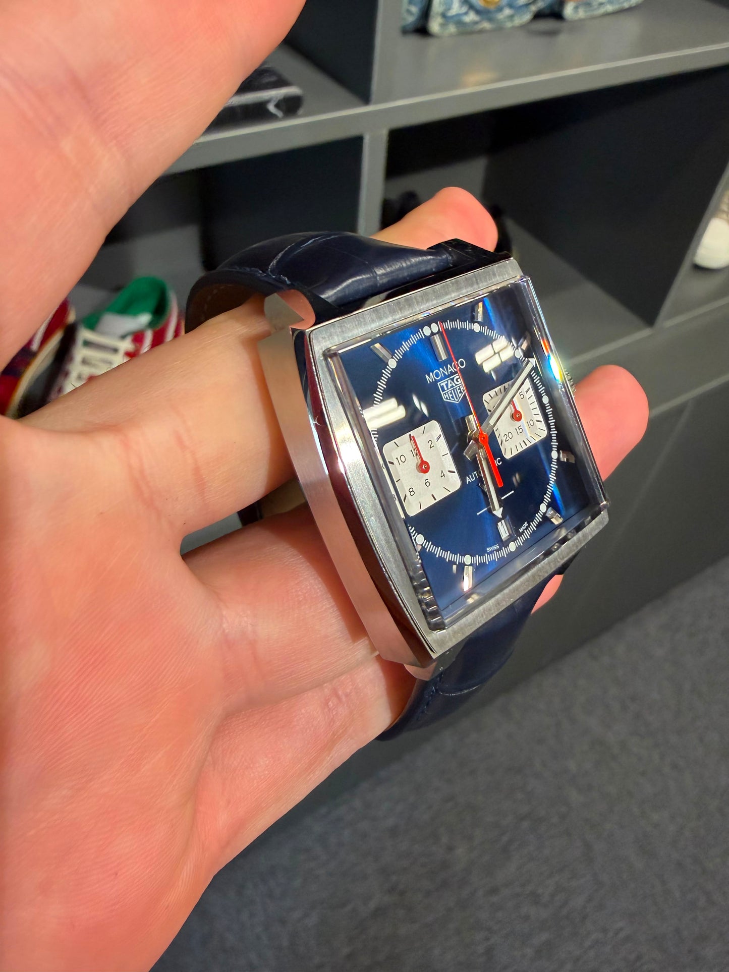 Tag Heuer Monaco Blue 39mm CBL2111.FC6453 Used With Box and Receipt. 2026