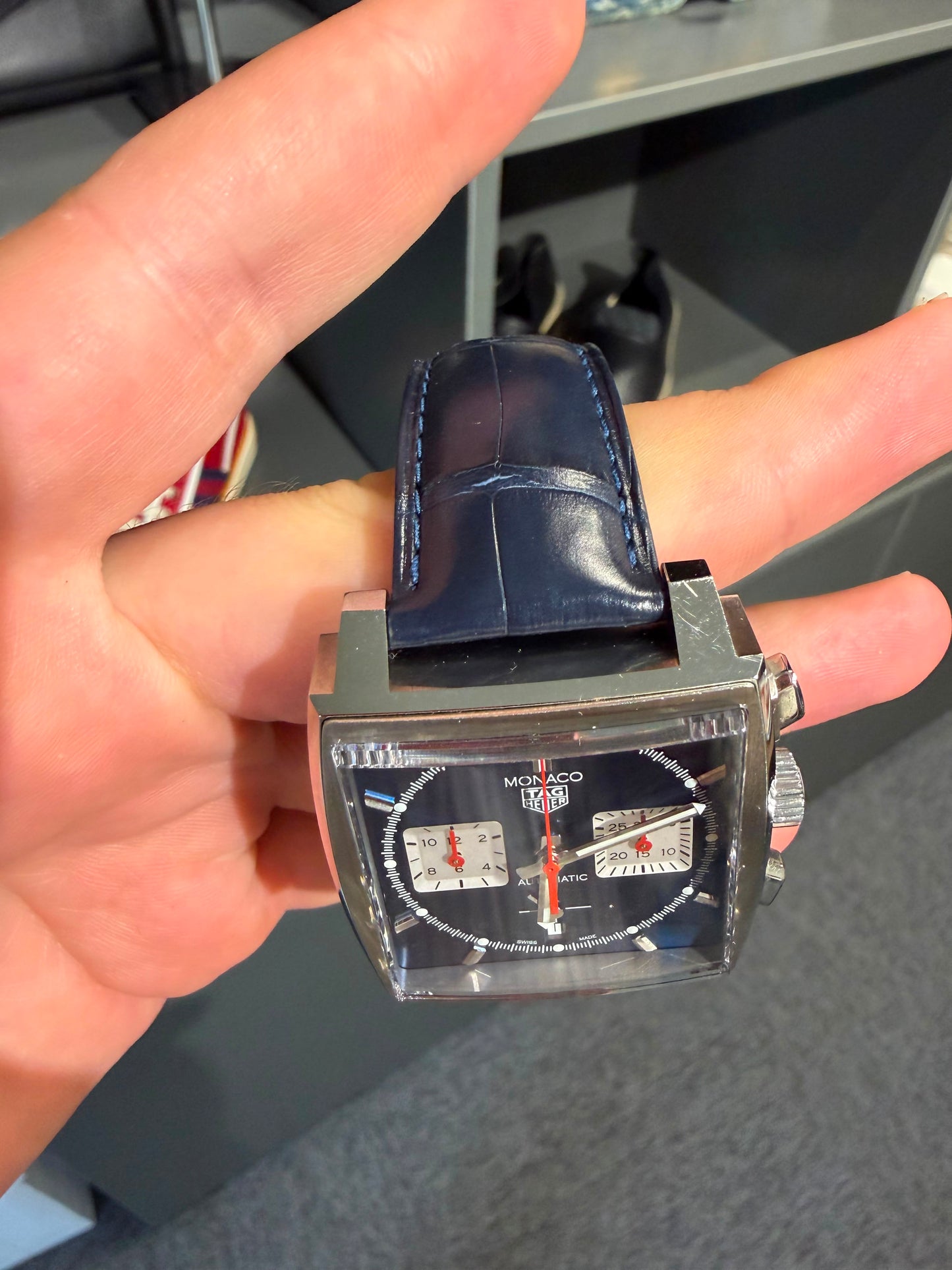 Tag Heuer Monaco Blue 39mm CBL2111.FC6453 Used With Box and Receipt. 2026