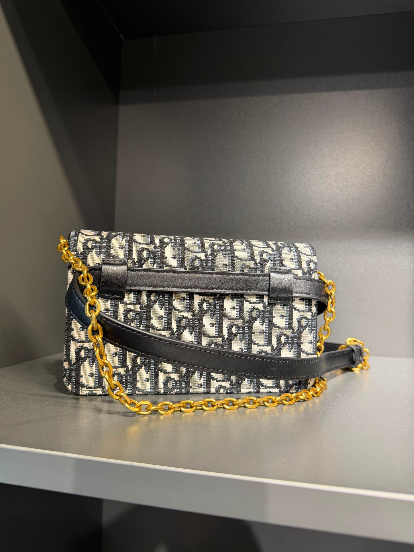 Dior Saddle Belt Pouch Oblique Jacquard