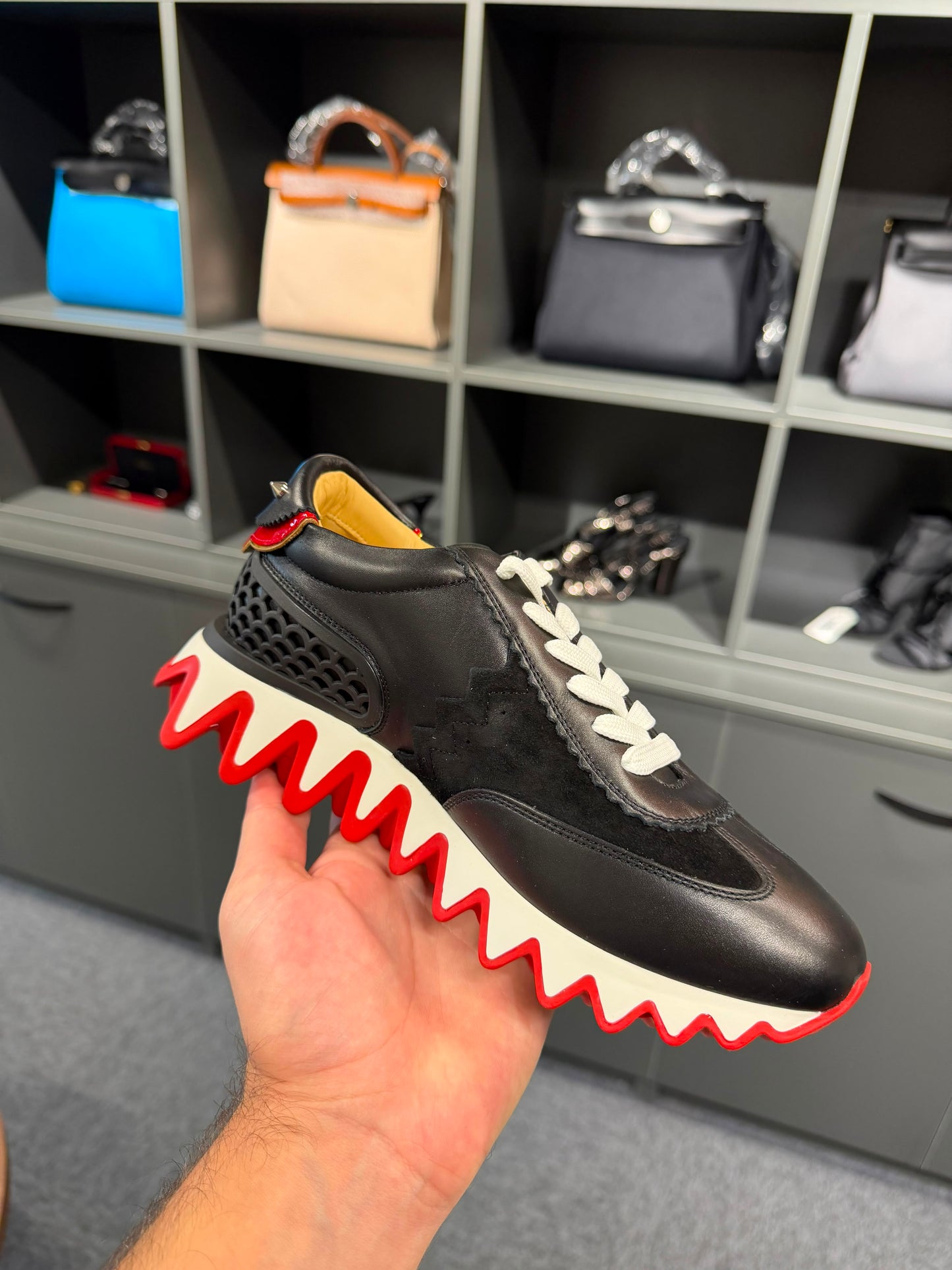 Christian Louboutin Loubishark Sneakers Black/Red – EU 37