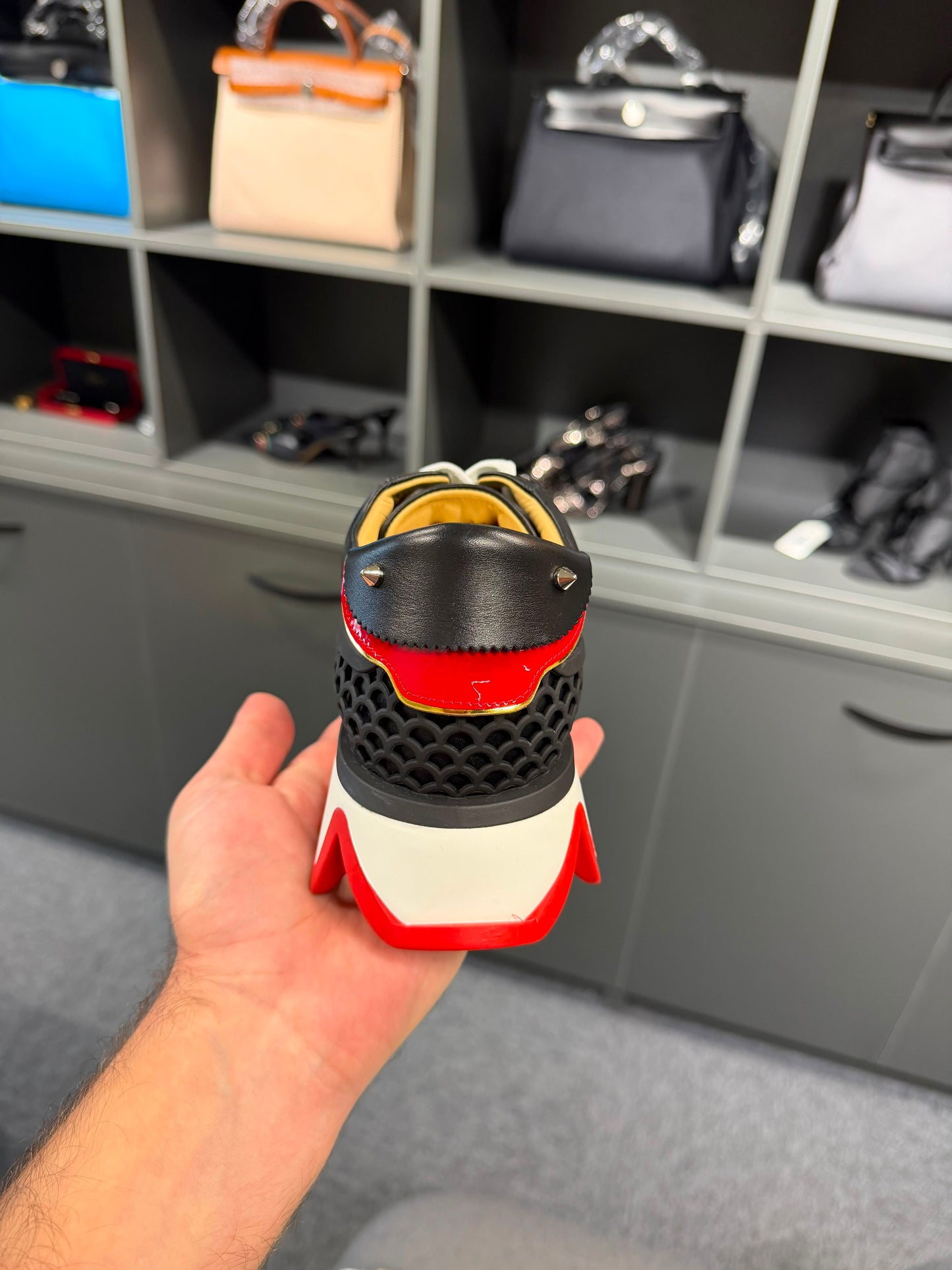 Christian Louboutin Loubishark Sneakers Black/Red – EU 37