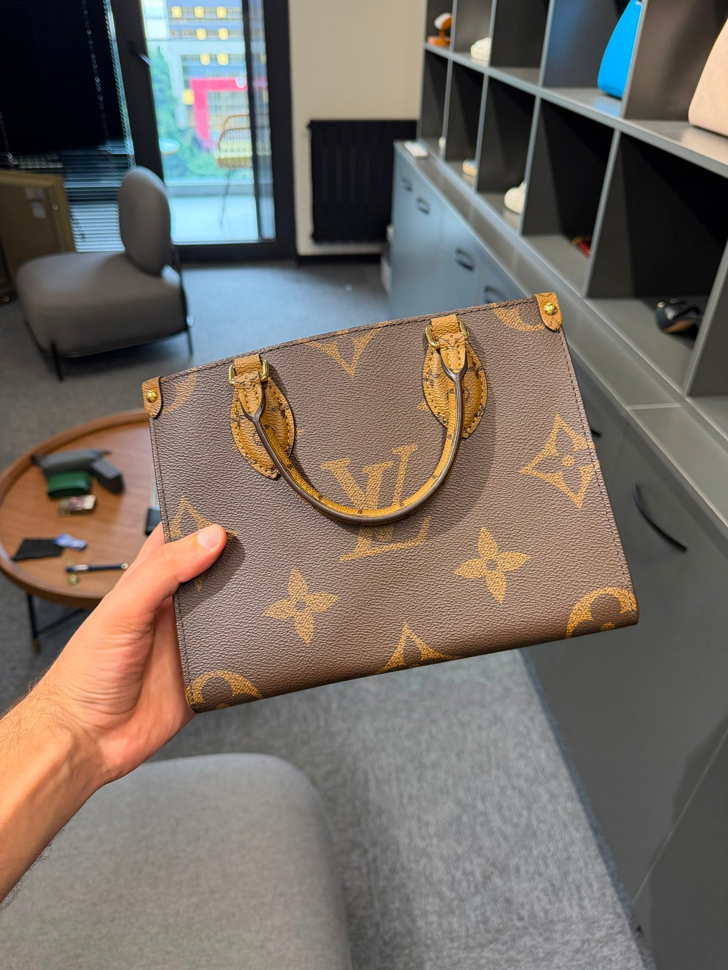 Louis Vuitton Onthego PM Monogram Reverse Canvas