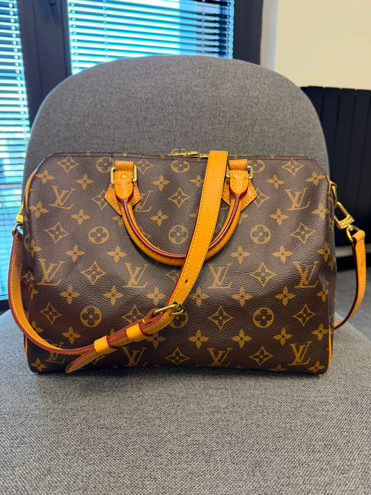 Louis Vuitton Speedy Monogram Canvas 30 Bandouliere
