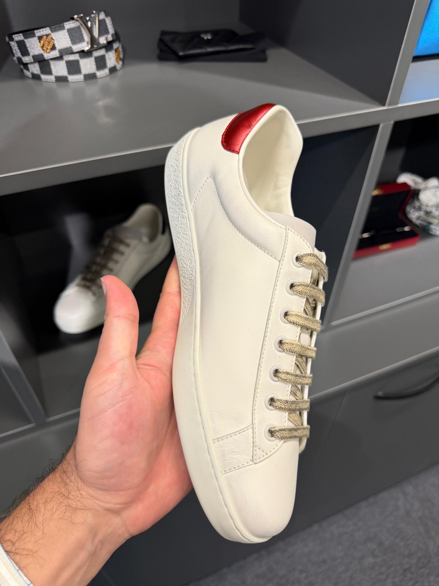 Gucci Ace Logo Leather Sneakers – EU 42