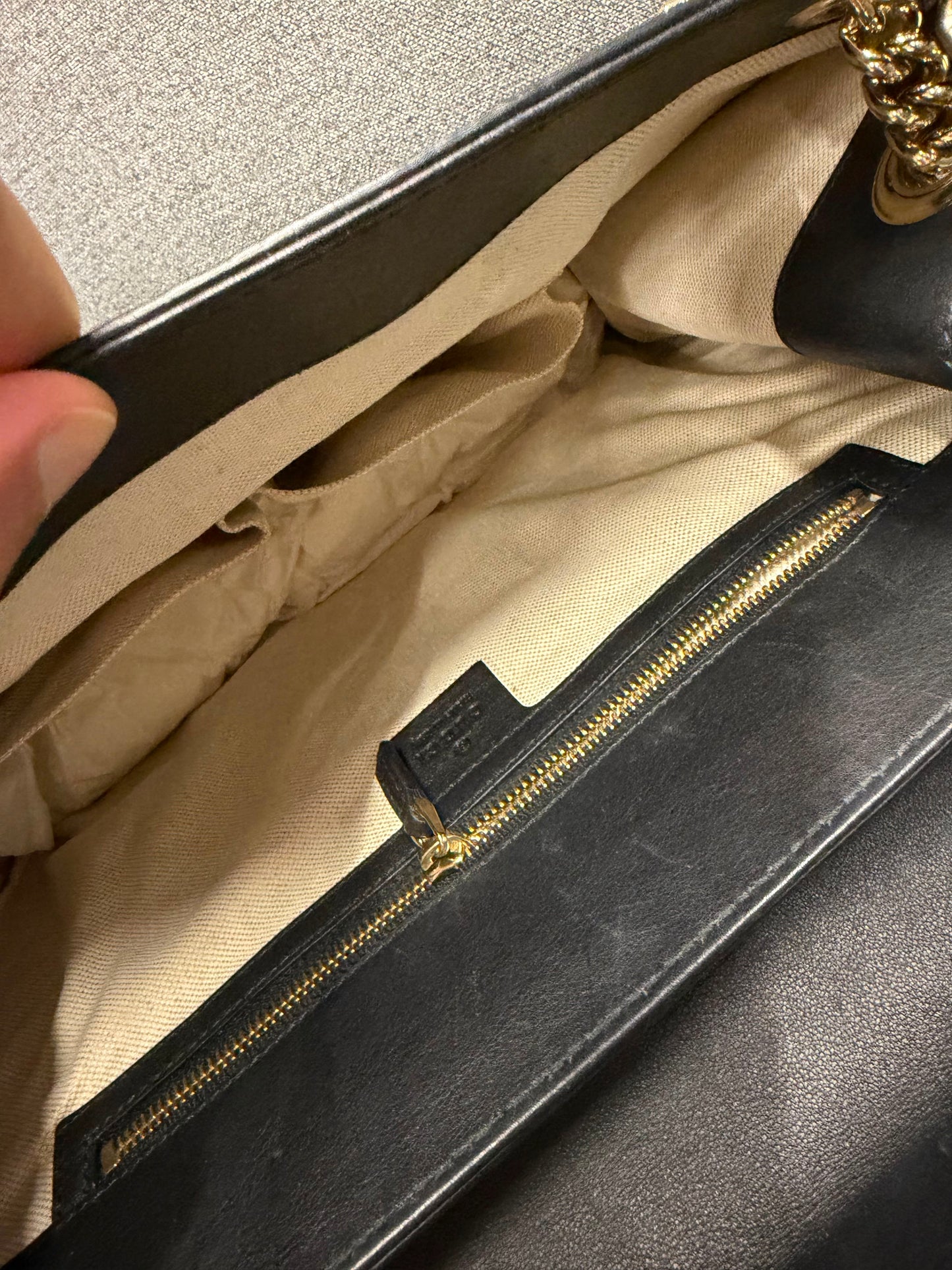 Gucci Emily Micro Guccissima Chain Shoulder Bag