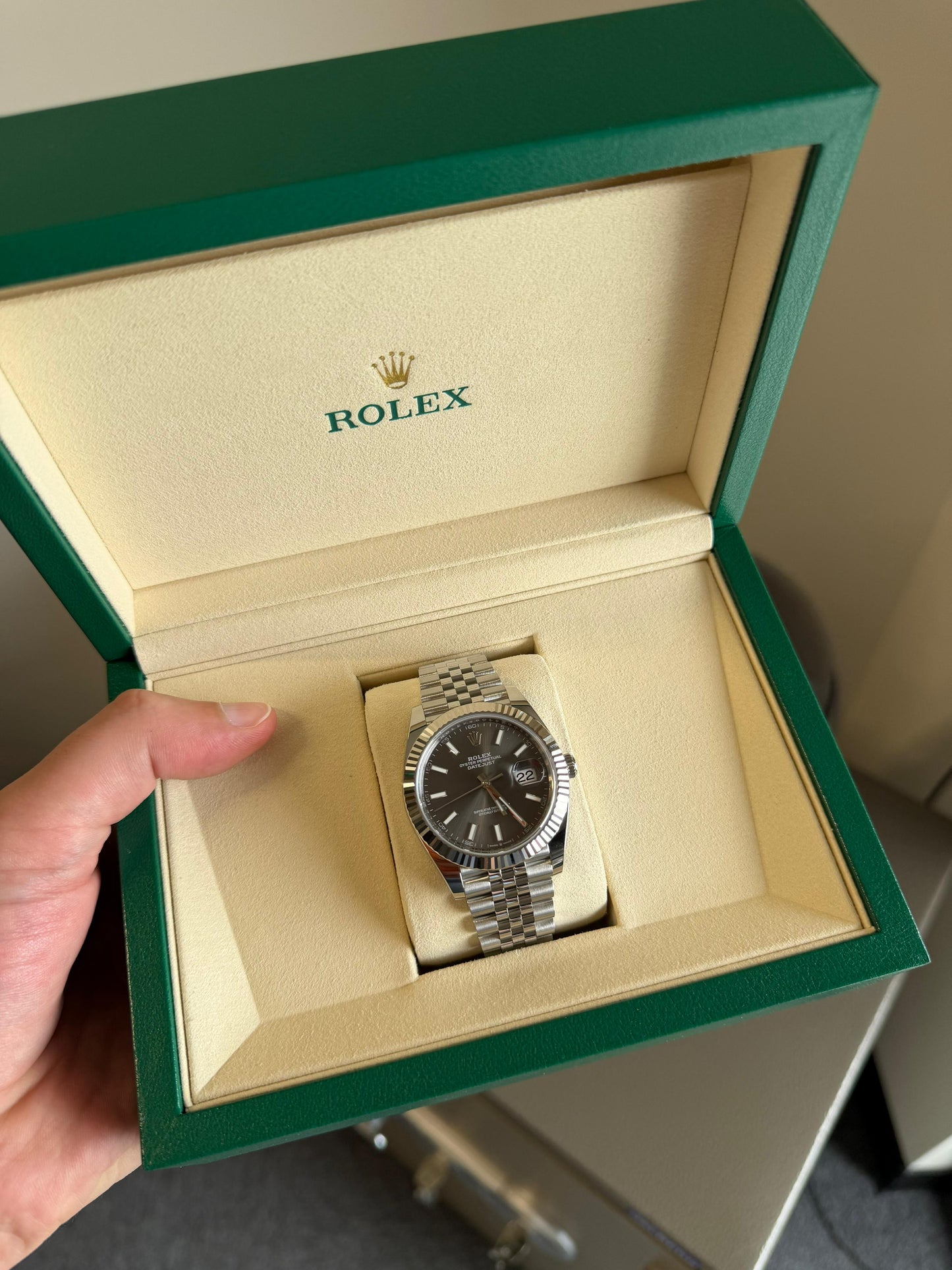Rolex Datejust 41mm Gray Dial Jubilee Automatic 2026 New 126334