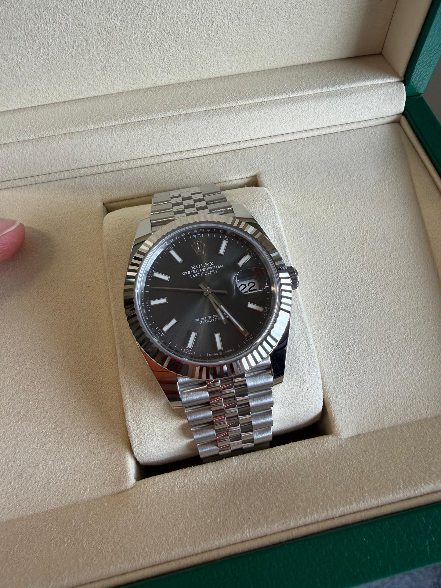 Rolex Datejust 41mm Gray Dial Jubilee Automatic 2026 New 126334